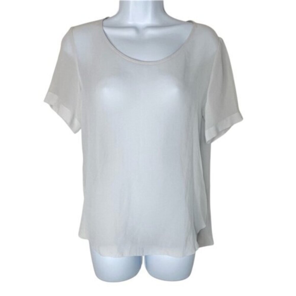 Aritzia Wilfred Women's Blouse Silk Pale
blue XS Y2k Business casual Coquette